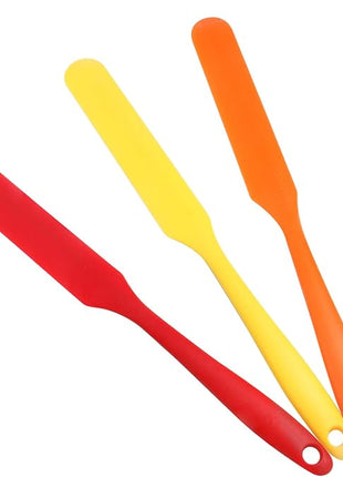 4 Pcs Silicone Jar Spatulas, Non-Stick Heat Resistant Cake Cream Spatulas Set, 9.8 inch Cake Cream Butter Spatulas(4 colors）