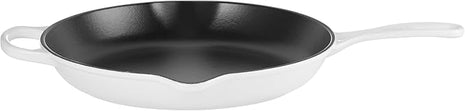 Le Creuset Enameled Cast Iron Signature Iron Handle Skillet, 11.75", White