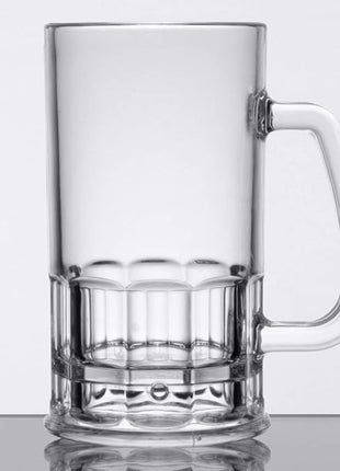 G.E.T. Shatter-Resistant Plastic Beer Mug / Stein, 20 Ounce, BPA Free, 00085-1-SAN-CL-EC, Pack of 4