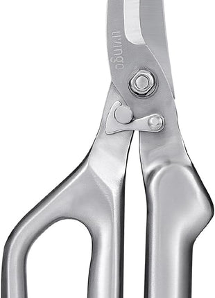 LIVINGO Kitchen Scissors - Heavy Duty Poultry Shears Sharp Cutting Food Chicken Bone Meat Vegetable for Cooking, Multipurpose Stainless Steel Utility Scissors, Safety Lock