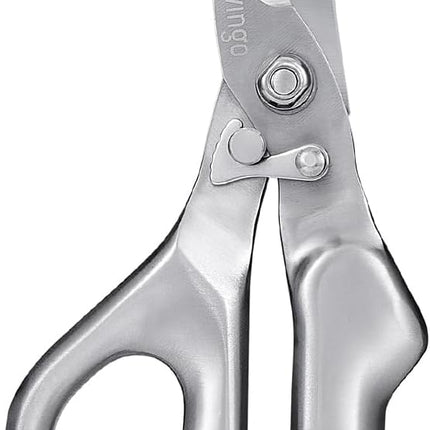 LIVINGO Kitchen Scissors - Heavy Duty Poultry Shears Sharp Cutting Food Chicken Bone Meat Vegetable for Cooking, Multipurpose Stainless Steel Utility Scissors, Safety Lock