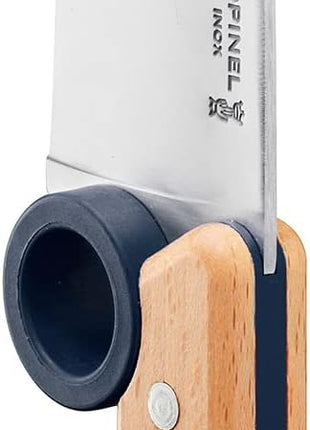 Opinel Le Petit Chef 254641 Kitchen Knife Set for Children, 3 Pieces, in Blue, Chef's Knife, Finger Guard, Peeler