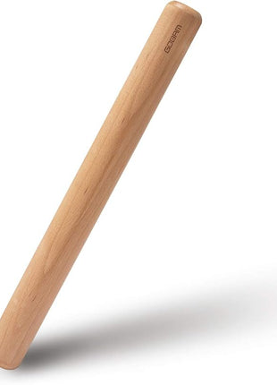 GOBAM Wood Rolling Pin, Extra Large - Dough Roller for Pasta, Cookies, Pie, Pizza, Chapati, Fondant, Rolling Pins for Baking, Bread Making Tools and Supplies - 15.8 x 1.6 Inches