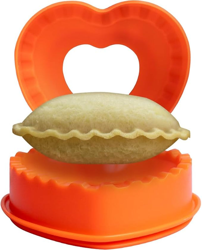 Sandwich Cutter and Sealer (Heart) - Crustless Sandwich Maker - Great for Lunchbox and Bento Box - Boys and Girls Kids Lunch - Sandwich Cutters for Kids