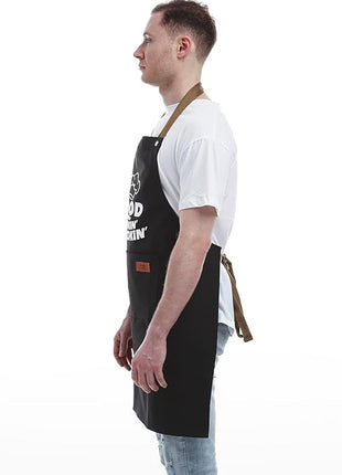 REHAVE Gifts for Dad from Daughter Son, Father's Day Gifts - Birthday, Thanksgiving Gift for Dad, Manly Gift for Friends - Funny Birthday Presents for Him, Brother, Funny Cooking Apron with Pockets