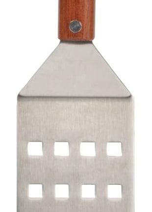 RSVP International Endurance (BQ-FLP) BBQ Long Spatula Flipper, 16.25" | Flip Burgers & Other Food w/ Long Handle that Keeps Hands Safe from Fire | Made from Stainless Steel & Rosewood