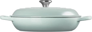 Le Creuset Enameled Cast Iron Signature Braiser, 3.5 qt., Sea Salt