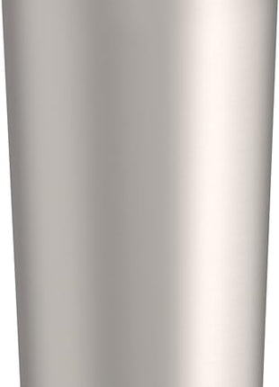 THERMOS ALTA SERIES Stainless Steel Tumbler 18 Ounce, Matte Steel/Espresso Black