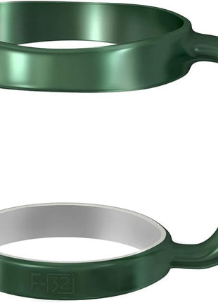 F-32 Handle - 19 COLORS - 30oz Size - Compatible with 30 oz YETI and 30 oz. OZARK TRAIL Tumbler Travel Mug - BPA FREE (30OZ, HUNTER GREEN, 1 Count (Pack of 1))