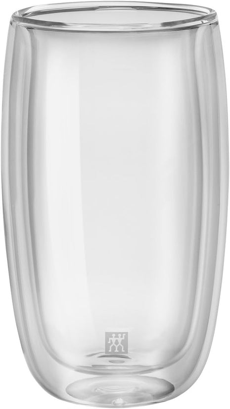 ZWILLING Sorrent 39500-078 Sorrento Double Wall Glass Latte, 11.8 fl oz (350 ml), Set of 2 Pieces, Tumbler, Insulated, Cold Insulated, Iced Tea Cup, Double Layer, Microwave Safe