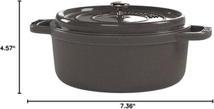 STAUB Mini Round Dutch Oven 0.75-Quart Graphite Grey (Stove)