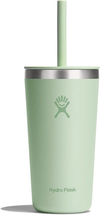 Hydro Flask All Around Tumbler Straw Lid, Insulated Travel Mug, Stainless Steel Coffee Cup 20 Oz Aloe