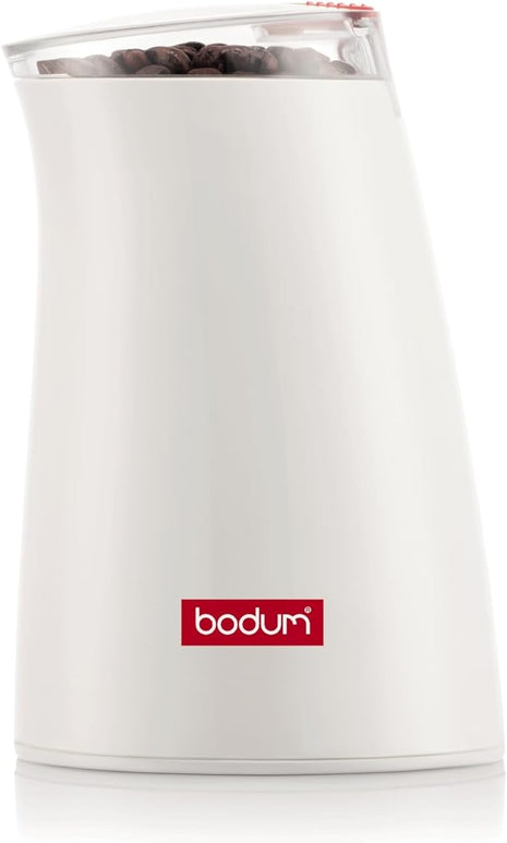 Bodum C-Mill Electric Blade Coffee and Spice Grinder, Stainless Steel Blade, White