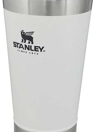 STANLEY Stay-Chill Beer Pint 16 oz | Wide Mouth Lid | Built-In Bottle Opener | Beer Tumbler Cup | Insulated Stainless Steel Pint Glass | BPA-Free | Polar