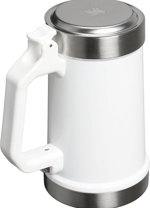 STANLEY Classic Bottle Opener Beer Stein 24 oz | Flip Up Lid and Heavy Duty Handle with Built In Bottle Opener | Insulated Stainless Steel Beer Mug | BPA-Free