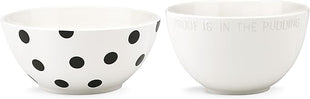 Kate Spade New York Deco Dot 2-Piece Mixing Bowl Set, 8.75 LB, Multi