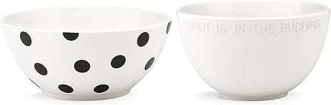 Kate Spade New York Deco Dot 2-Piece Mixing Bowl Set, 8.75 LB, Multi