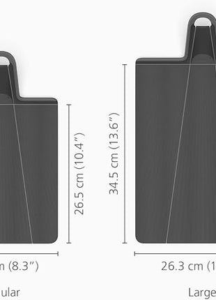 Joseph Joseph Chop2Pot Plus Folding Cutting Board Easy-Grip Handle (Regular) - Black