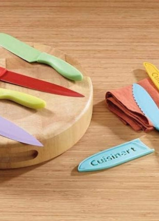 Cuisinart 12-Piece Kitchen Knife Set, Advantage Color Collection with Blade Guards, Multicolored, C55-12PCER1
