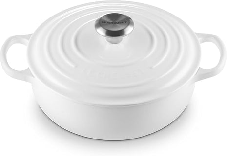 Le Creuset Enameled Cast Iron Signature Sauteuse Oven, 3.5 qt., White