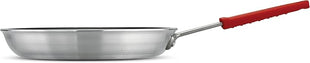 Tramontina Professional 12-Inch Non Stick Large Frying Pan, Heavy-Gauge Aluminum Skillet with Reinforced Nonstick Coating, Red Handle, Dishwasher and Oven Safe