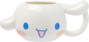 Silver Buffalo Sanrio Hello Kitty and Friends Cinnamoroll Ceramic 3D Sculpted Mug, 20 Ounces