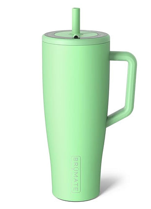 BrüMate Era 40 oz Tumbler with Handle and Straw | 100% Leakproof Insulated Water Bottle Tumbler with Lid and Flexible SoftSip Straw | Made of Stainless Steel | Cup Holder Friendly | 40oz (Kiwi)