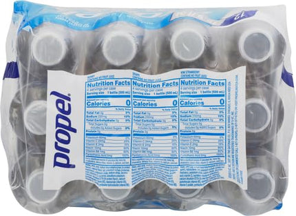 Propel, 3 Flavor Variety Pack, Zero Calorie Sports Drinking Water with Electrolytes and Vitamins C&E, 16.9 Fl Oz, (Pack of 24)