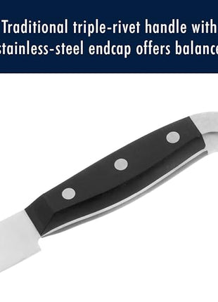 HENCKELS Premium Quality 15-Piece Knife Set with Block, Razor-Sharp, German Engineered Knife Informed by over 100 Years of Masterful Knife Making, Lightweight and Strong, Dishwasher Safe