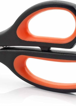 Arcos Kitchen Scissors 8 Inch Stainless Steel. Scissors for Meat Use. Polypropylene Handle and 235 mm Blade. Series Prochef. Black and Red Color