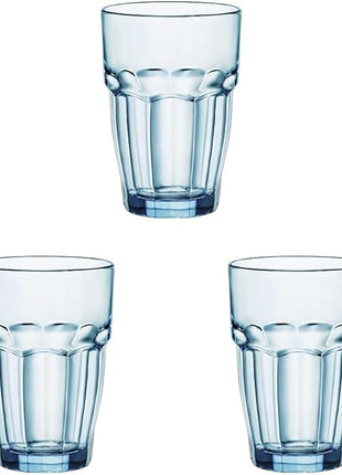 Bormioli Rocco 12.5 oz. Rock Bar Lounge Stackable Long Drink Glass, Ice, Set of 6 (Pack of 3)