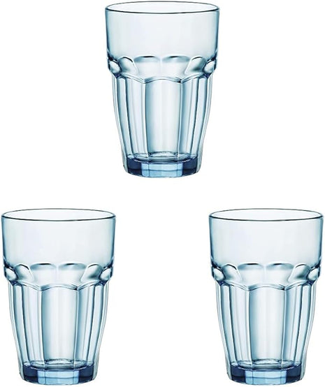 Bormioli Rocco 12.5 oz. Rock Bar Lounge Stackable Long Drink Glass, Ice, Set of 6 (Pack of 3)