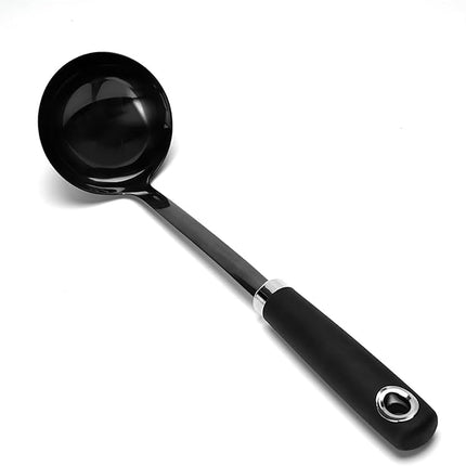 12 inch Soup Ladle, Stainless Steel Ladle Spoon, Soup Spoons with Comfortable Handle, Kitchen Utensil for Cooking, Metal Kitchen Accessories