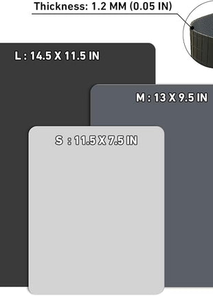 WK Flexible Plastic Cutting Boards Mats for Kitchen, Flexible Non Slip Cutting Mat, Thin Cutting Sheets, BPA Free, Dishwasher Safe, Multi Sizes