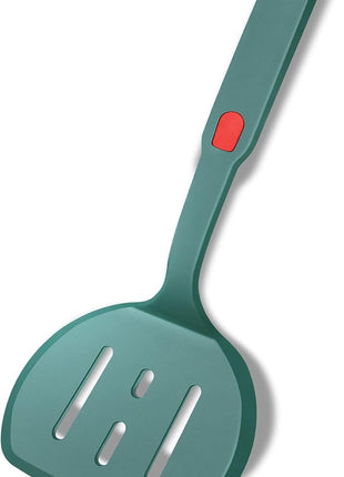 Food Grade Silicone Spatula,Round Slotted Pancake Spatulas for Nonstick Cookware Omelette Egg Spatula Turner 600°F Heat-Resistant