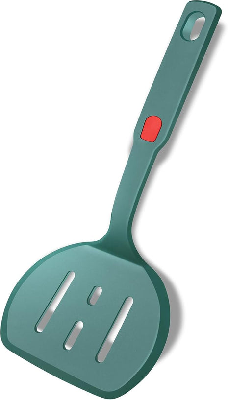 Silicone Spatula Turner,Wide Pancake Spatula for Non Stick Frying Pans,Heat Resistant Cooking Spatulas for Kitchen Use,Thin Rubber Flipper for Omelette Eggs,Pancakes,Fish and Burgers