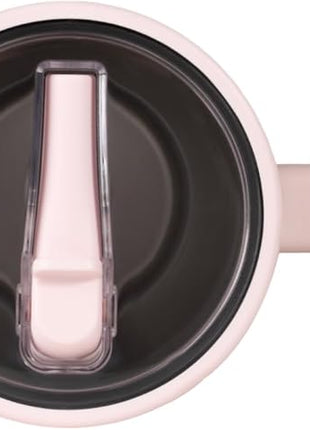 HydroJug Traveler - 40 oz Water Bottle with Handle & Flip Straw - Fits in Cup Holder, Leak Resistant Tumbler-Reusable Insulated Stainless Steel & Rubber Base - Gifts for Women & Men, Sweet Cherry