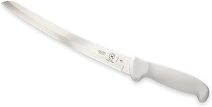 Mercer Culinary Ultimate White 10" Curved Wavy Edge Bread Knife, White