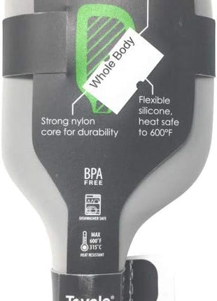 Tovolo Flex-Core All Silicone Spatula, Tapered Silicone Edge for Scraping, Ergonomic Handle, Heat-Resistant Rubber Spatula, BPA-Free & Dishwasher Safe Baking Tool & Kitchen Utensil