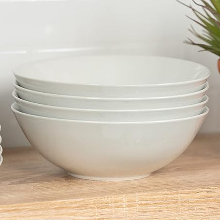 10 Strawberry Street Simply Coupe 16 Piece Dinnerware Set, White - SM-1600-CP-SW