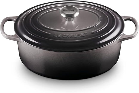 Le Creuset Enameled Cast Iron Signature Oval Dutch Oven, 6.75 qt., Oyster