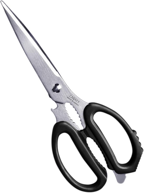 CANARY Japanese Kitchen Scissors for Food 9.5" [Long Blade] Heavy Duty Kitchen Shears, Dishwasher Safe Come Apart Blade, Japanese Stainless Steel Blade, Made in JAPAN