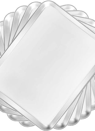 Baking Sheets 5 Pieces, Bastwe Stainless Steel Baking Pan Tray Cookie Sheet, Rectangle Size 9 X 7 X 1 inch, Healthy & Non Toxic, Rust Free & Mirror Finish, Easy Clean & Dishwasher Safe