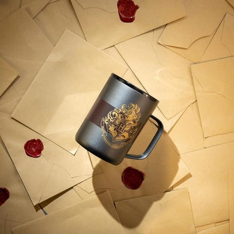 Corkcicle Harry Potter Coffee Mug - Stainless Steel Insulated Cup With Lid For Tea & Coffee - Non-Slip Silicone Base - Durable Travel Mug - Dishwasher Safe - BPA Free - 16 oz - Hogwarts Crest