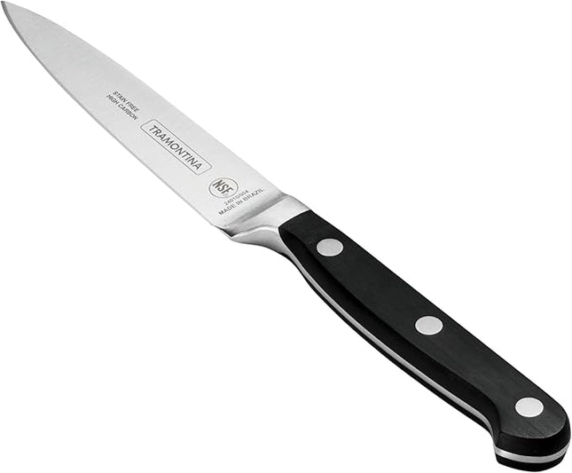 Tramontina Pro Series Forged 4-Inch Paring Knife, Stain-free High-Carbon Steel Small Kitchen Knives for Cooking