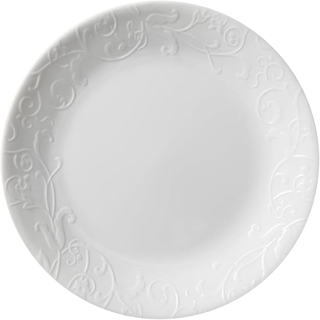 Corelle Embossed Bella Faenza 8.5" Lunch Plate (Set of 4)