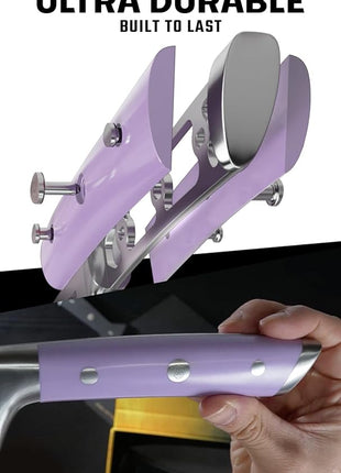 Dalstrong Chef Knife - 8 inch Blade - Gladiator Series - Forged High Carbon German Steel - Razor Sharp Kitchen Knife - Professional Full Tang Knives - Lilac Handle ABS - Sheath - NSF Certified