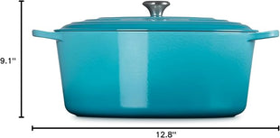 Le Creuset Enameled Cast Iron Signature Oval Dutch Oven, 15.5qt., Caribbean