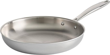 Tramontina Signature Tri-Ply Clad Stainless Steel 10-Inch Frying Pan, Induction-Ready Skillet, Dishwasher-Safe, NSF-Certified, Made in Brazil