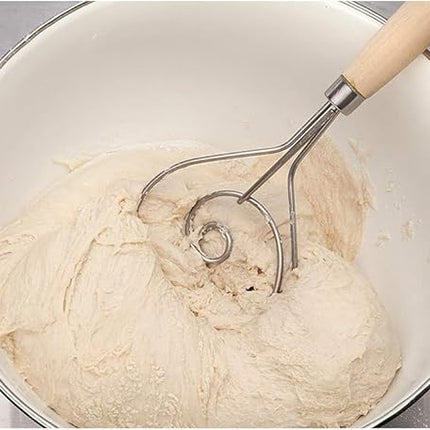 Mrs. Anderson’s Baking Dough Whisk, 18/8 Stainless Steel Blade, 12-inch